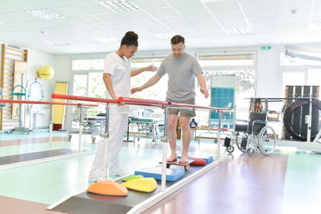 rehabilitation after injuryの写真素材