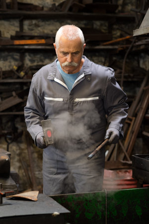 Active senior metalworker