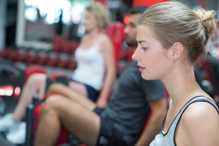 woman sport gym training