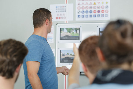 driving lessons test examination license teaching concept