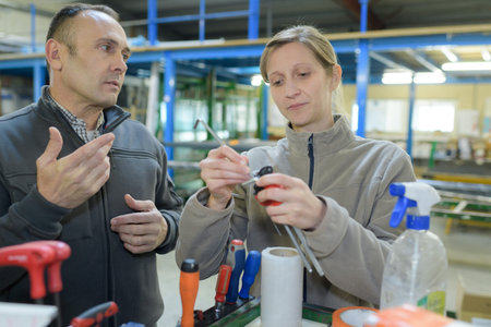 colleagues in warehouse