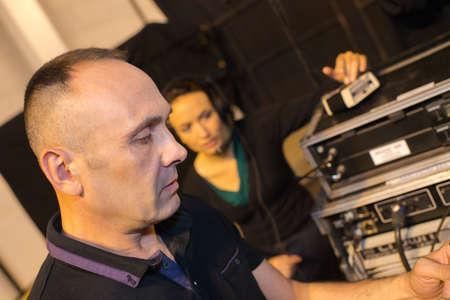 sound mixer operatorの写真素材