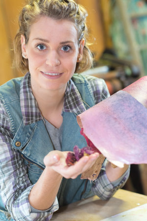 female in workshop