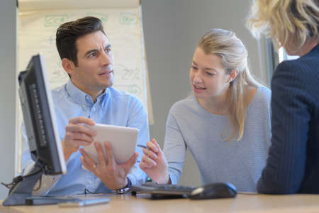 customer and business consultant meetingの写真素材