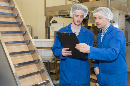 coleagues at the factory