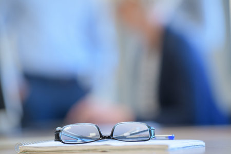 close up eye glasses frame