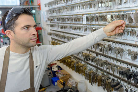 locksmith taking keysの写真素材