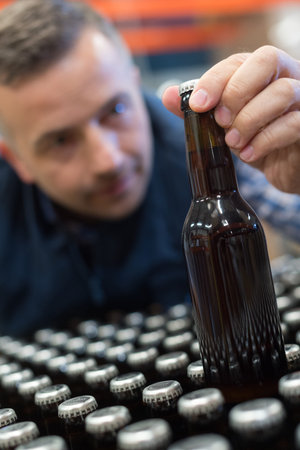 beer bottling factory employee