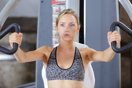 woman working out in the gym