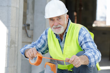 portrait of senior man at work
