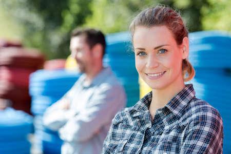 portrait of plumbing tube vendorの写真素材