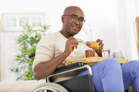 relaxed handsome man drinking coffeeの写真素材