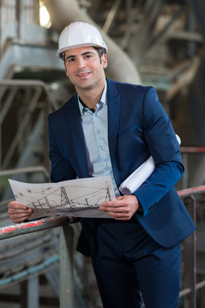 Portrait of factory technical manager