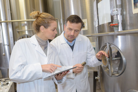 concepte of distillery quality inspectors