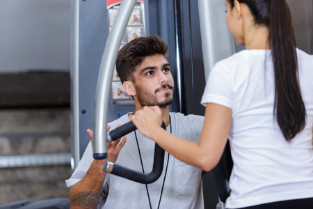 fit woman exercising on a machine