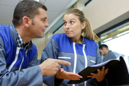 confused apprentice not sure what to do nextの写真素材