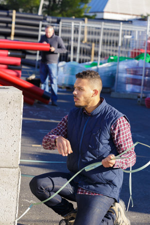 petrochemical worker outside the factory
