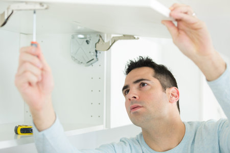 fitting a cupboard