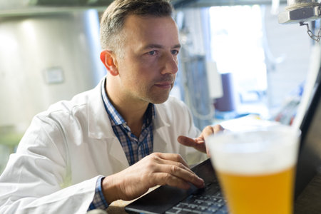a brewer working at brewery