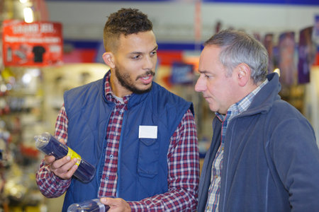 hardwarer store worker or buyer