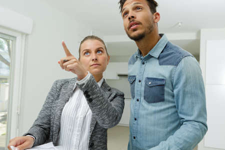 mortgage people and real estate conceptの写真素材