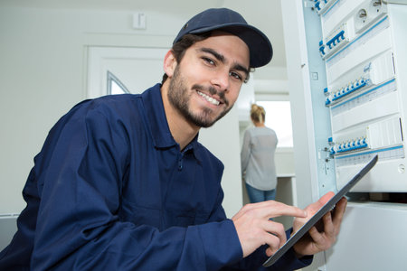 check service for electrical board with check list