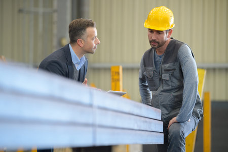 portrait of workers in a factory