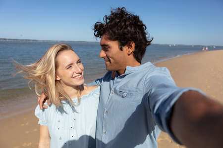 true love is created with time couple in natureの写真素材