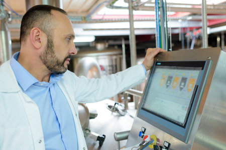 doctor next to a machine