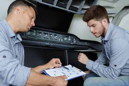 mechanics at work in aircraft