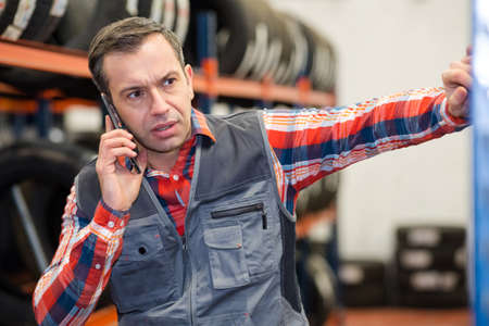 tire repair serviceの写真素材