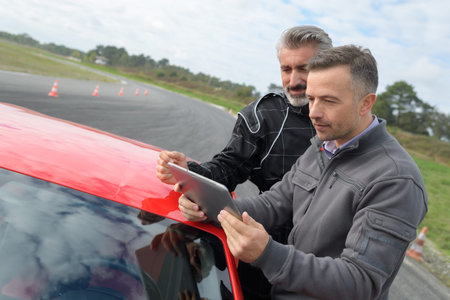 auto business car sale technology and people concept