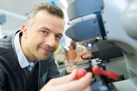 man in the lab fixed glasses for vision