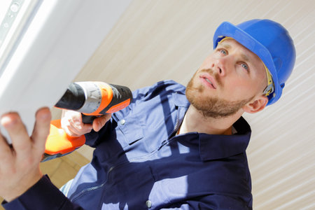 man is working on a construction site