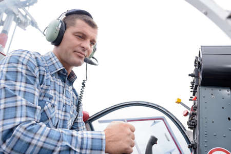 plane is on the radio controlの写真素材