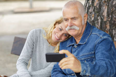 family technology and people conceptの写真素材