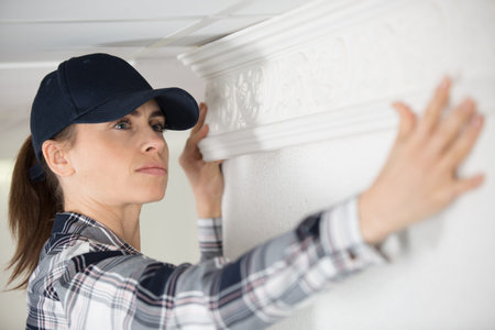 working on ceiling stick