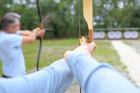 the view of an archers bowの写真素材