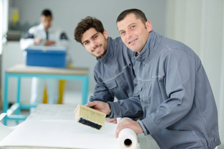 two men on painting job