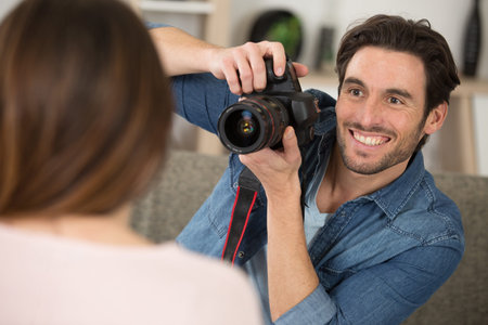 photographer and model working together