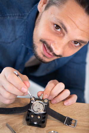 a craftsman working at the workshop