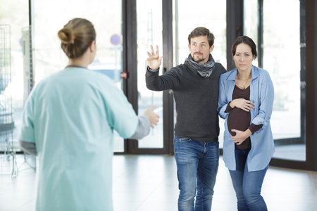 woman ready to go in labor