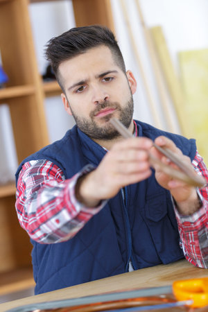 apprentice carpenter in training period