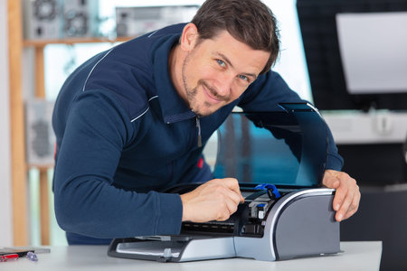 trying to repair the office printer