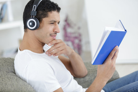 a handsome man with headset