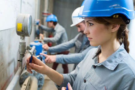 the plumbing and boiler courseの写真素材
