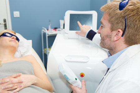 laser therapyの写真素材
