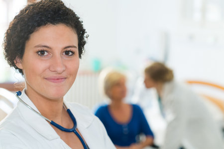 portrait of a female doctorの写真素材