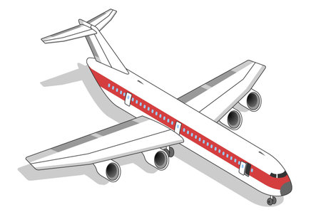 Isometric Airplaneのイラスト素材