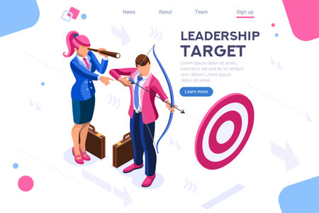 Running people, target forward. Leadership, climbing your way, job action. Can use for web banner,...